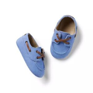 JANIE & JACK Blue Baby Boat Shoes